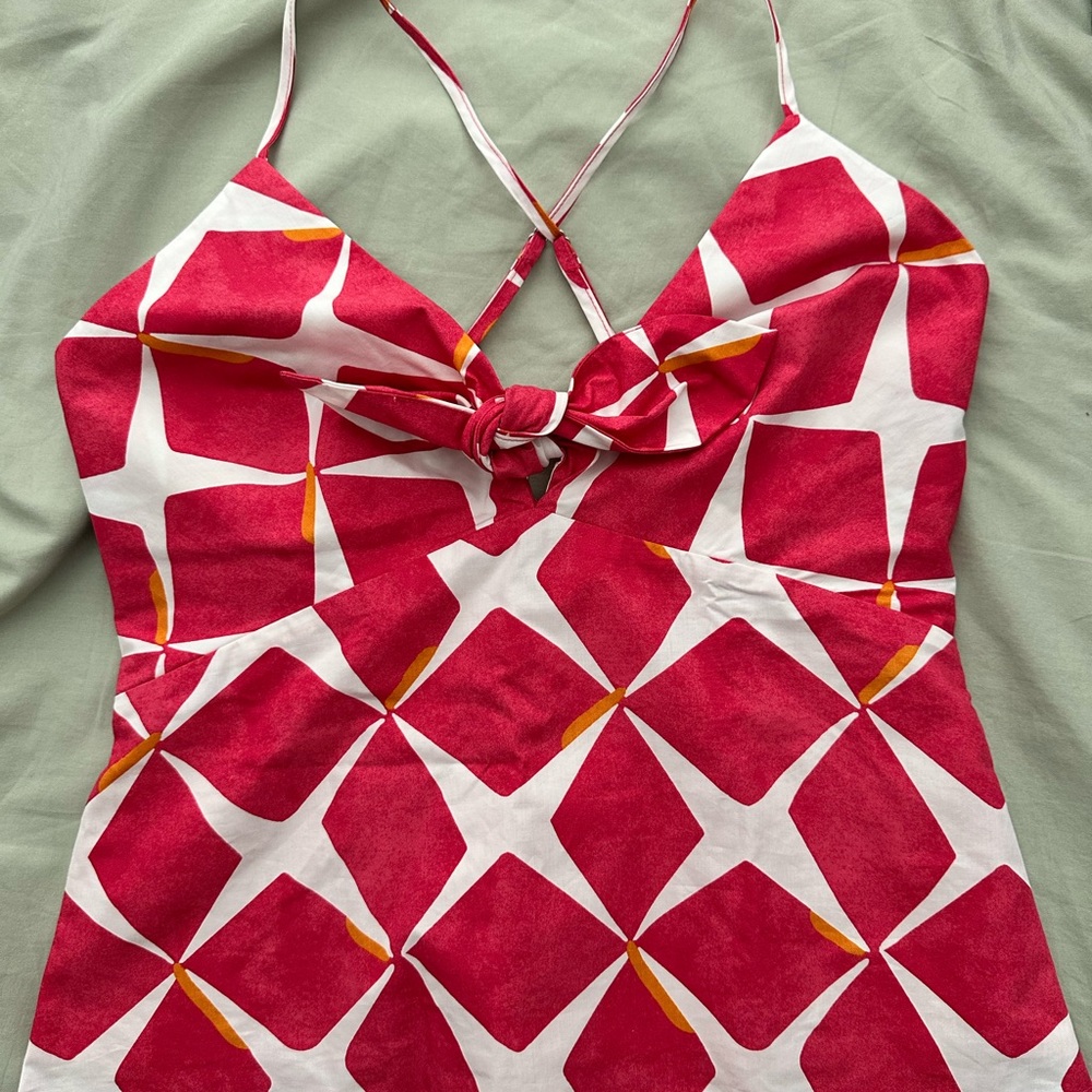 Banana Republic Factory Red and White Camisole
